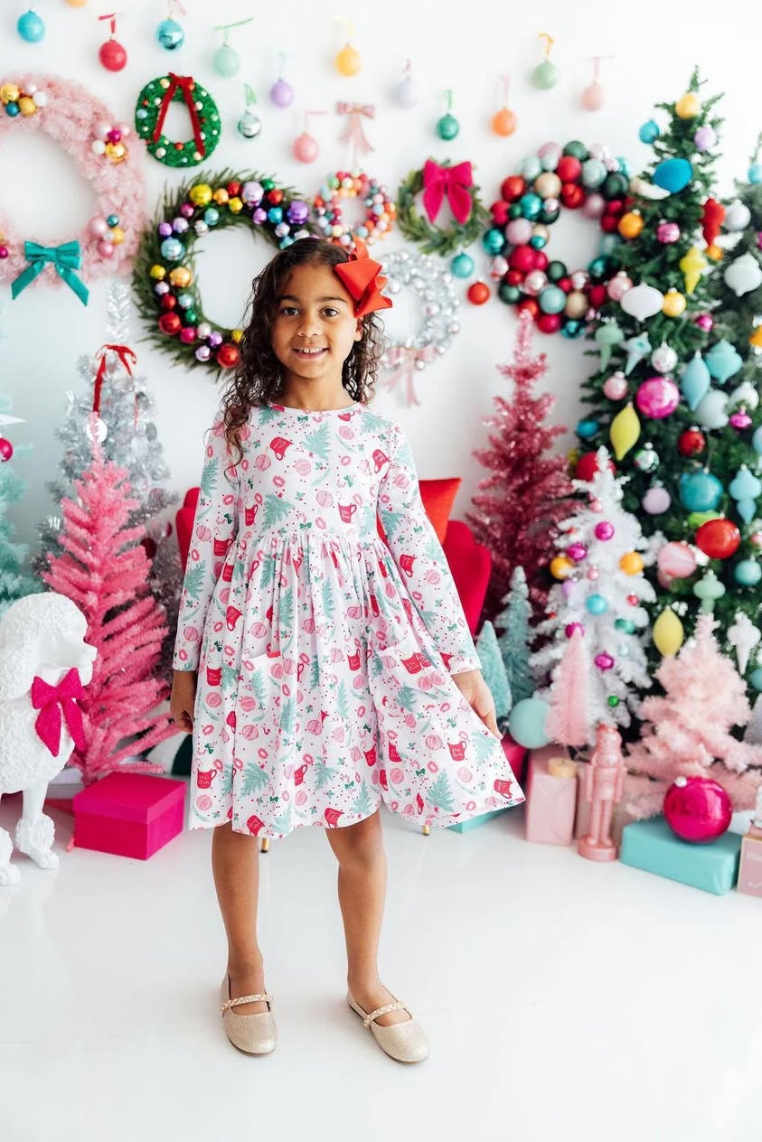 Cocoa Kisses L/S Pocket Twirl Dress