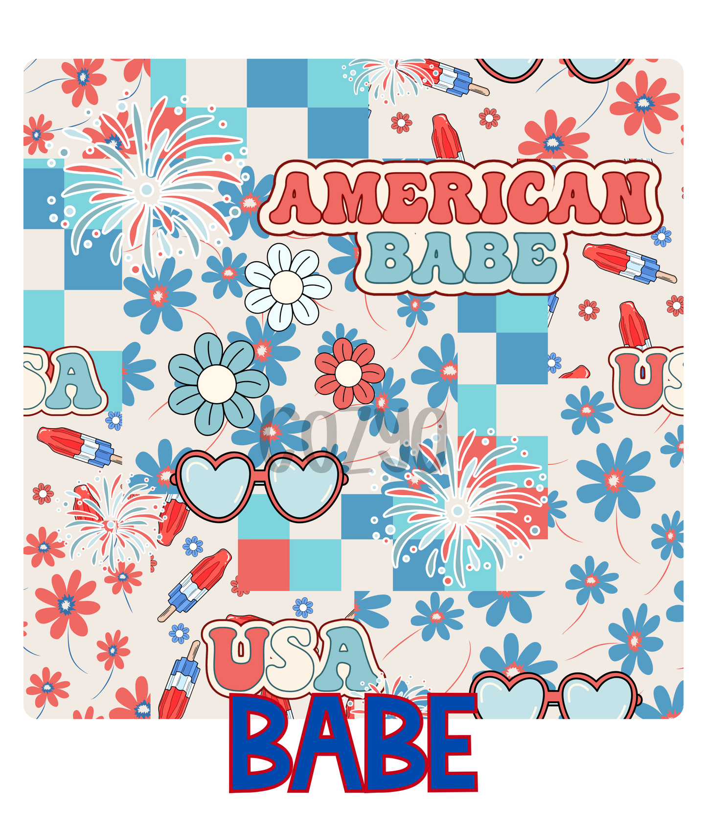 BABE | RED, WHITE & BAM-BLUE