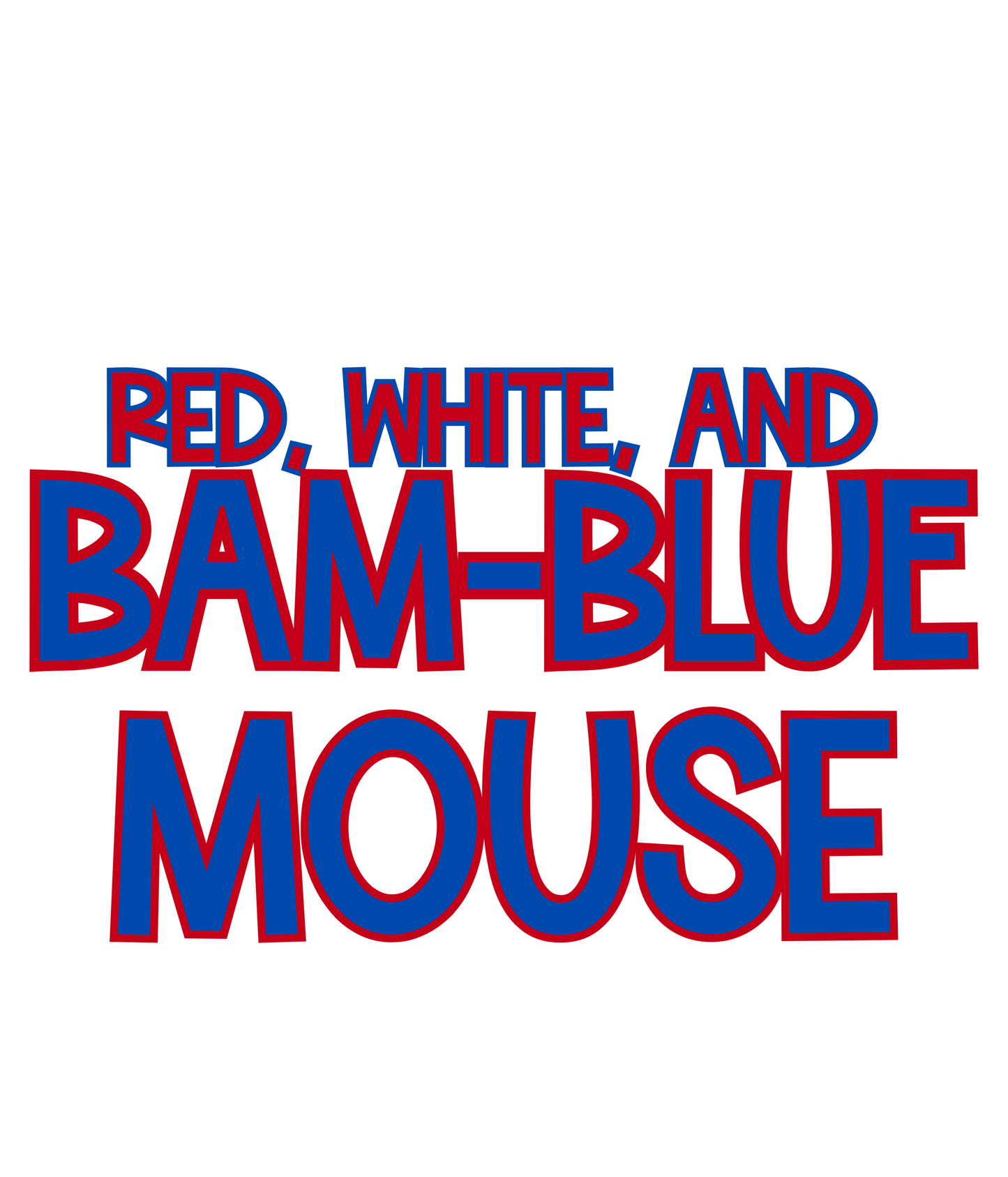MOUSE | RED, WHITE & BAM-BLUE