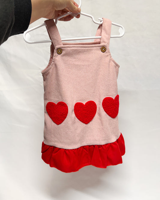 Heart Overall Dress | RTS