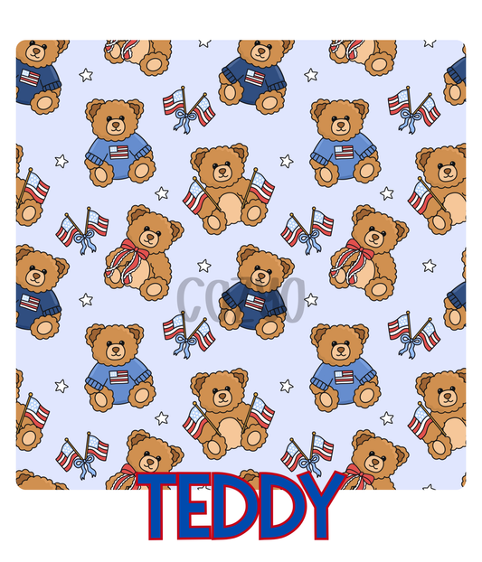 TEDDY | RED, WHITE & BAM-BLUE