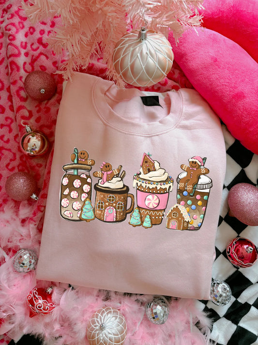 Gingerbread Man Christmas Drink Crew RTS