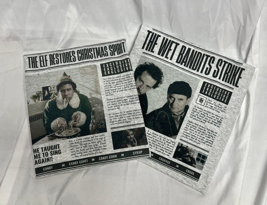 Christmas Newspaper Tee RTS