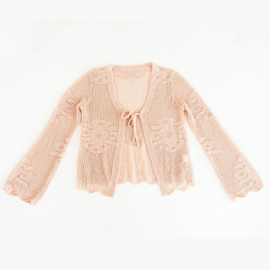 Mama & Mini Crochet Bell Sleeve Cardigan - Infant